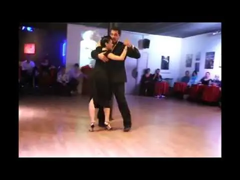 Video thumbnail for Milonga Del Angel - Démo Véronica Palacios y Jorge Palh - 30 décembre 2012