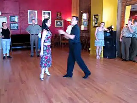 Video thumbnail for Dancing TheTango Lesson -  Traspie Combination Oscar Mandagaran & Georgina Vargas