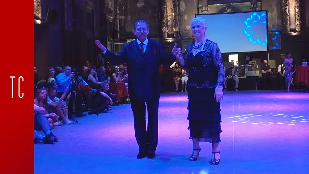 Video thumbnail for Tango: Elba Sottile y Jorge Dispari, Randomly mixed dancers, 9/6/2019, Antwerpen Tango Festival