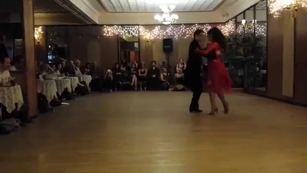 Video thumbnail for Argentine tango: Cyrena Drusine & Alejandro Zacco @ Milonga Rosa