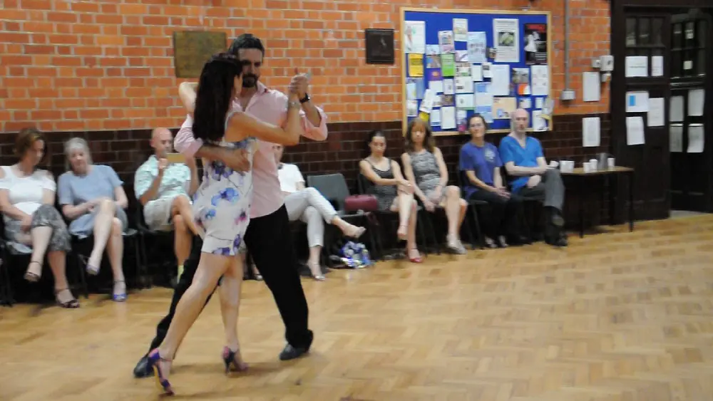Video thumbnail for Alexandra Wood & Guillermo Torrens Class demonstration at Reading Tango Club
