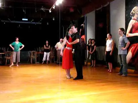 Video thumbnail for Tango Lesson  Oscar Mandagaran & Georgina Vargas Romantic Style