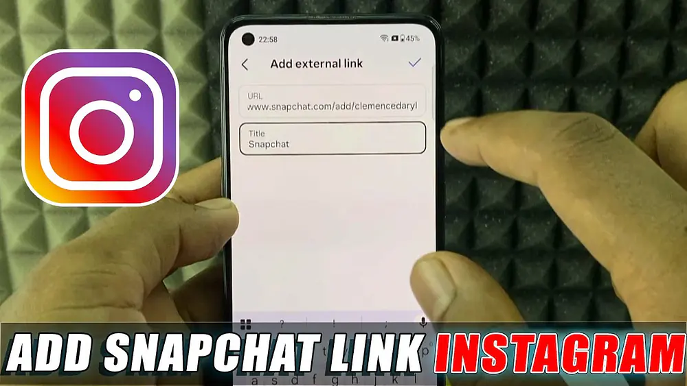 Video thumbnail of how to add snapchat link in instagram bio?