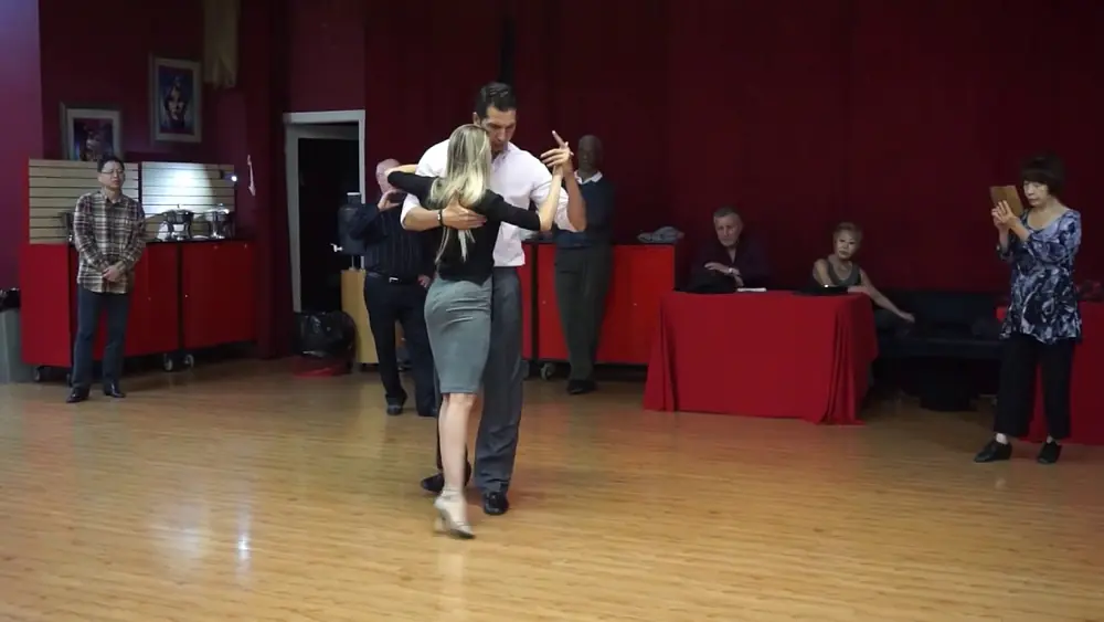 Video thumbnail for Maxi Copello & Cecilia Vicencio Tango Class Demo 2017 April 7