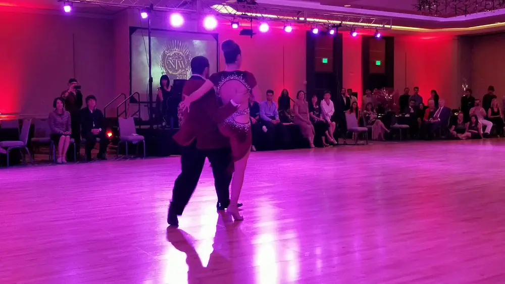 Video thumbnail for Celina Rotundo and Hugo Patyn performance 3 at Nora's tango week on 7/2/18