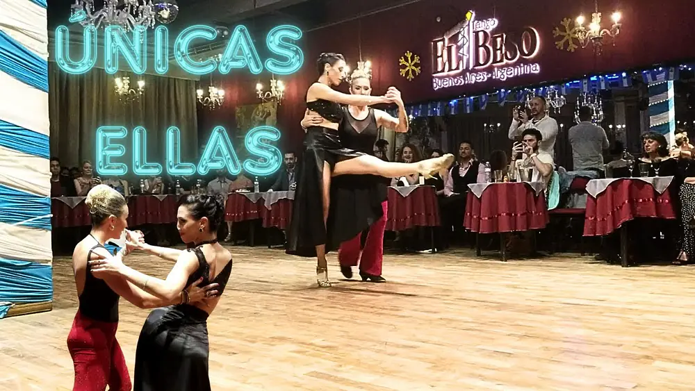 Video thumbnail for Unicas ella en exhibición: Liliana Chenlo y Virginia Vasconi en Porteño y Bailarin Milonga,