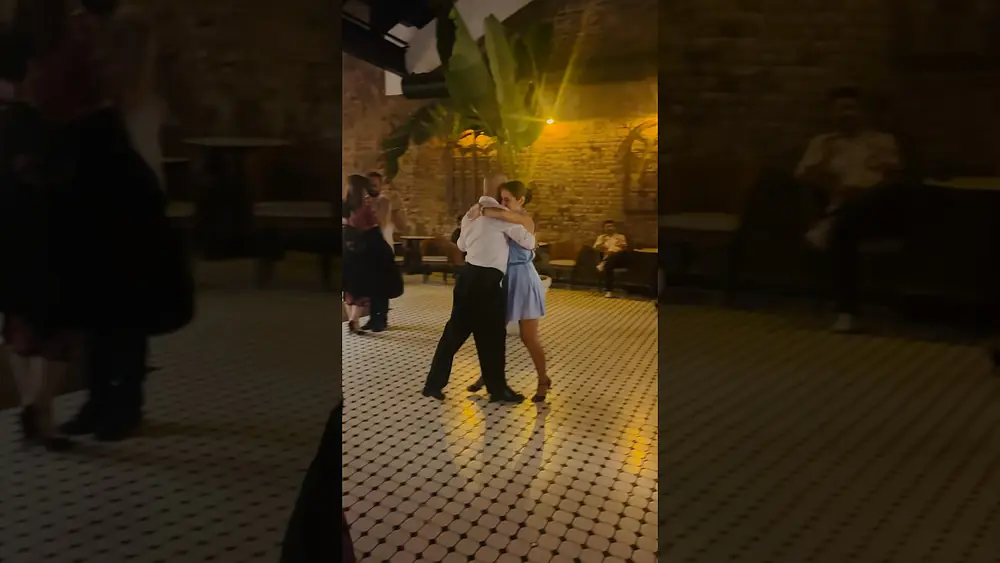 Video thumbnail for Milonga at cafe Panama, Apr 2024. Tango with Hernan Dionysus Ohaco. #tango #dance