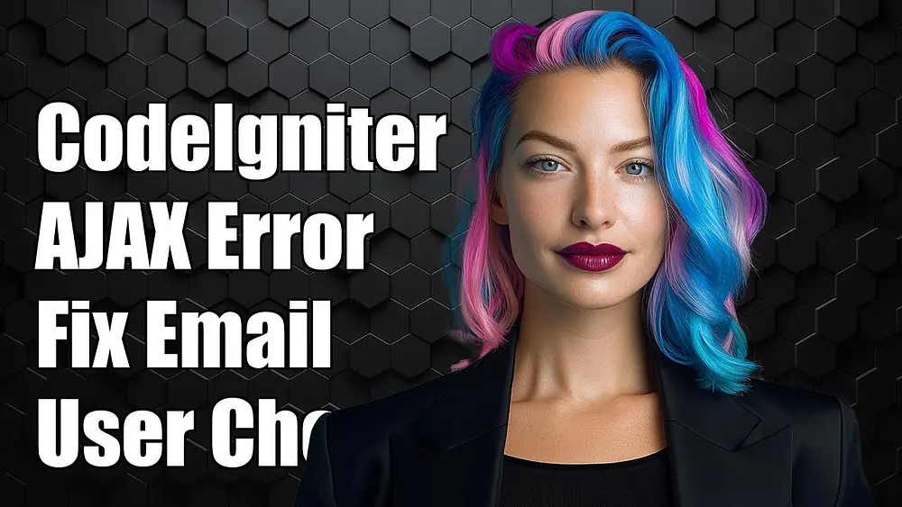 Video thumbnail of CodeIgniter AJAX Error: How to Fix User Email Check Issues