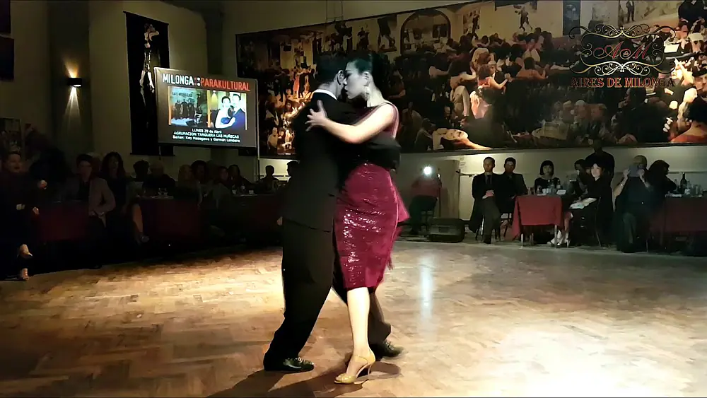 Video thumbnail for Buenos Aires, Salón Canning, Parakultural milonga, tango por Kei Hasegawa, German Landeira