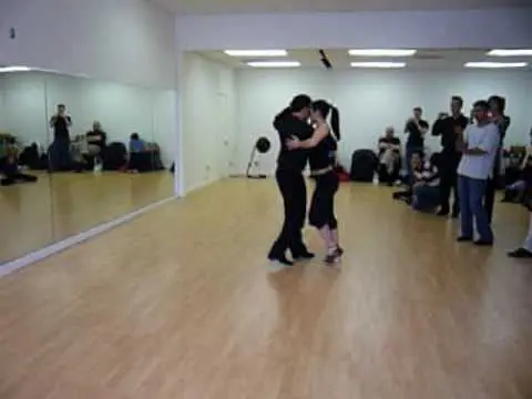 Video thumbnail for Dancing the Argentine Tango - Demo Romantic style Tango - Oscar Mandagaran & Georgina Vargas