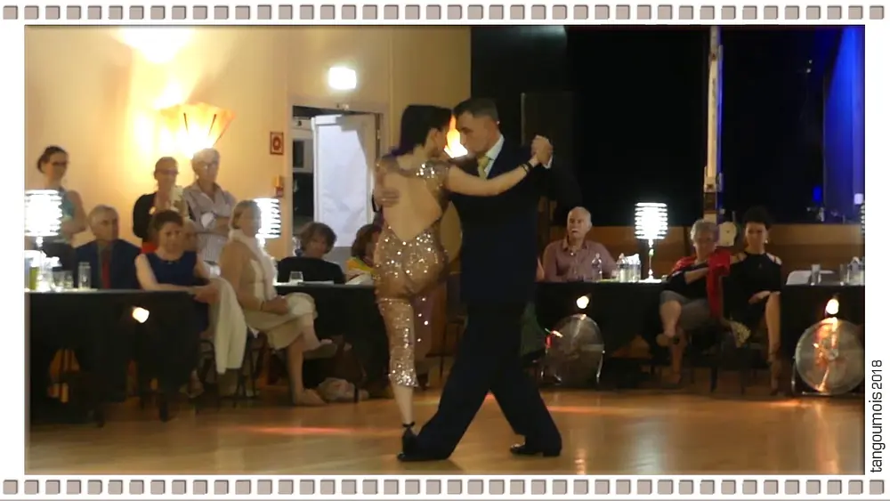 Video thumbnail for Tangoumois 2018 • Paulina Cazábon & José Luis González • Bien pulenta   Roulotte Tango   Aurelian