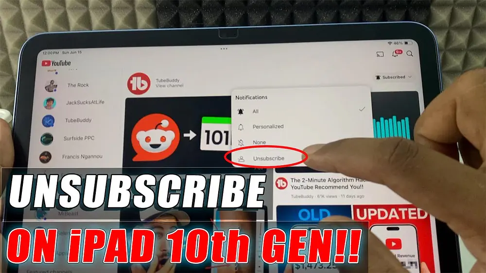 Video thumbnail of how to remove youtube subscriptions on ipad 10th generation?
