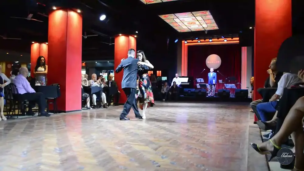 Video thumbnail for Malena y Javier Rodriguez en Milonga Malena - Marabu!!! 2/3