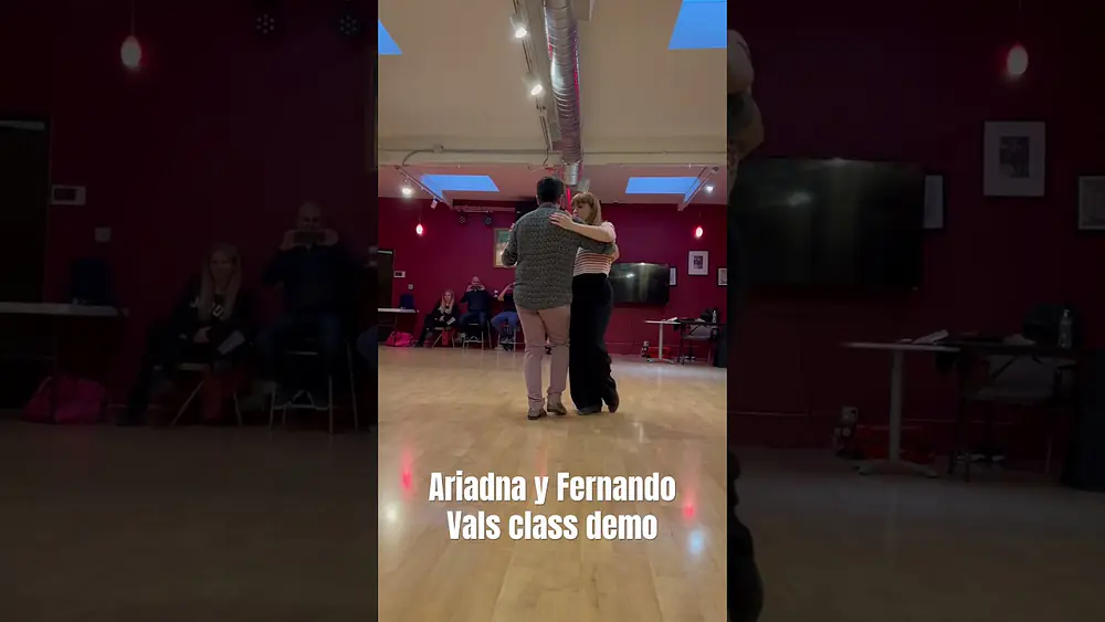 Video thumbnail for [アルゼンチンタンゴ] Ariadna Naviera & Fernando Sanchez Vals class demo #ariadnayfernando #shorts