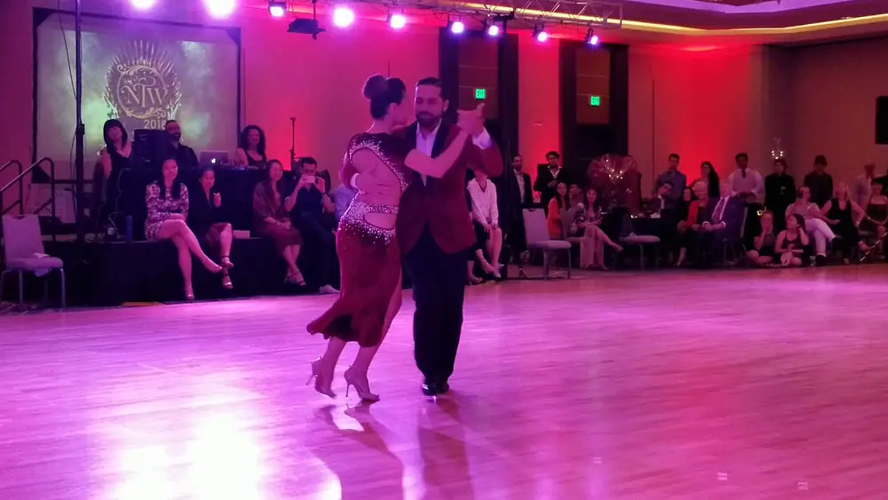 Video thumbnail for Celina Rotundo and Hugo Patyn performance 2 at Nora's tango week on 7/2/18