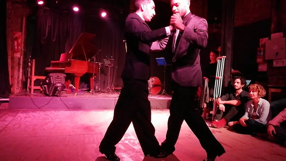 Video thumbnail for El Chino Necchi y José Peluaga en Milonga Paquita 1/3