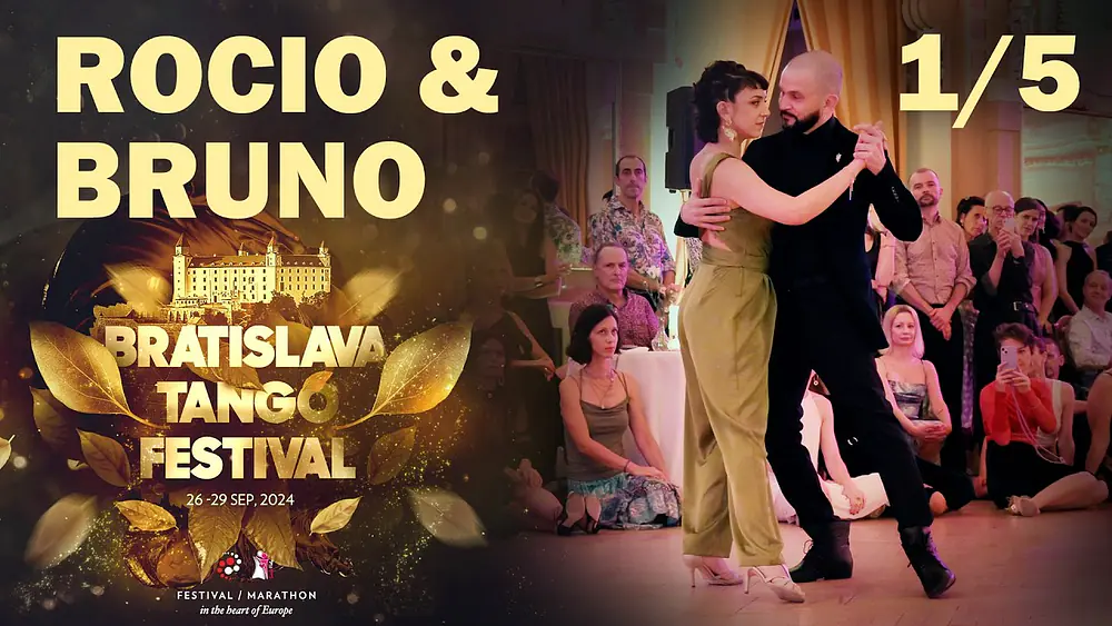 Video thumbnail for Bruno Tombari & Rocio Lequio 1/5 @Bratislava Tango Festival 2024 - Tus Palabras Y La Noche -Di Sarli