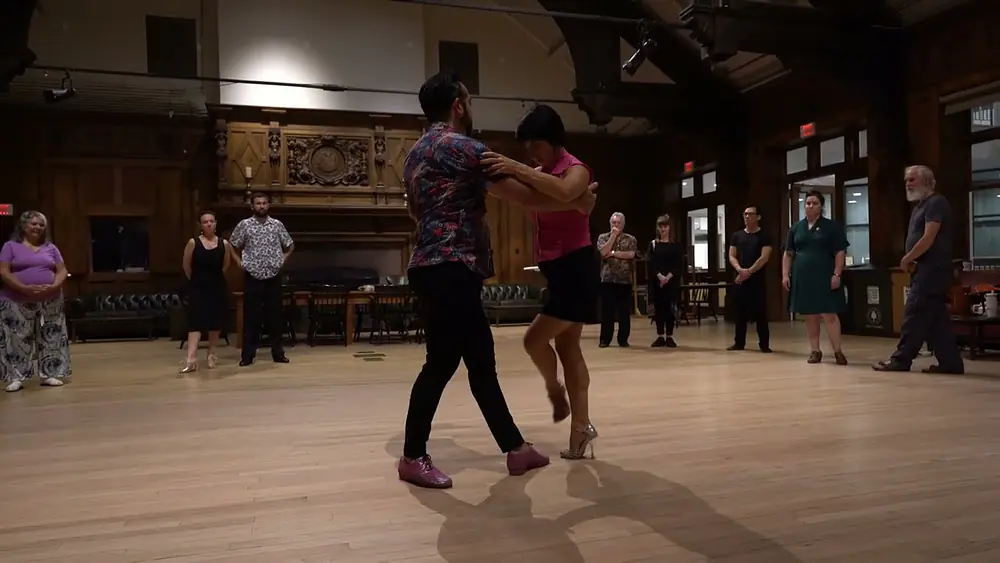 Video thumbnail for Dartmouth Tango Class on the "Sandwich" with Adriana Salgado & Leonardo Sardella