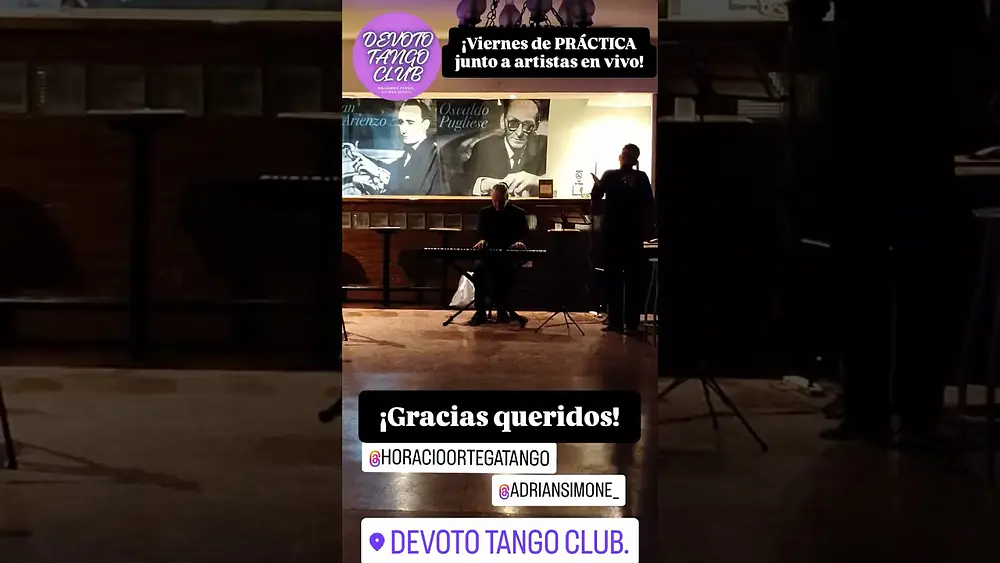 Video thumbnail of Dúo Simone Ortega en las Prácticas de Viernes en Devoto Tango Club