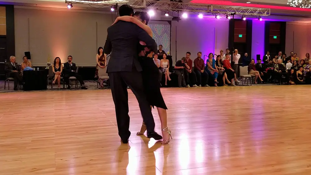 Video thumbnail for Performance by Clarisa Aragon & Jonathan Saavedra at Nora's tango week on July 1, 2018