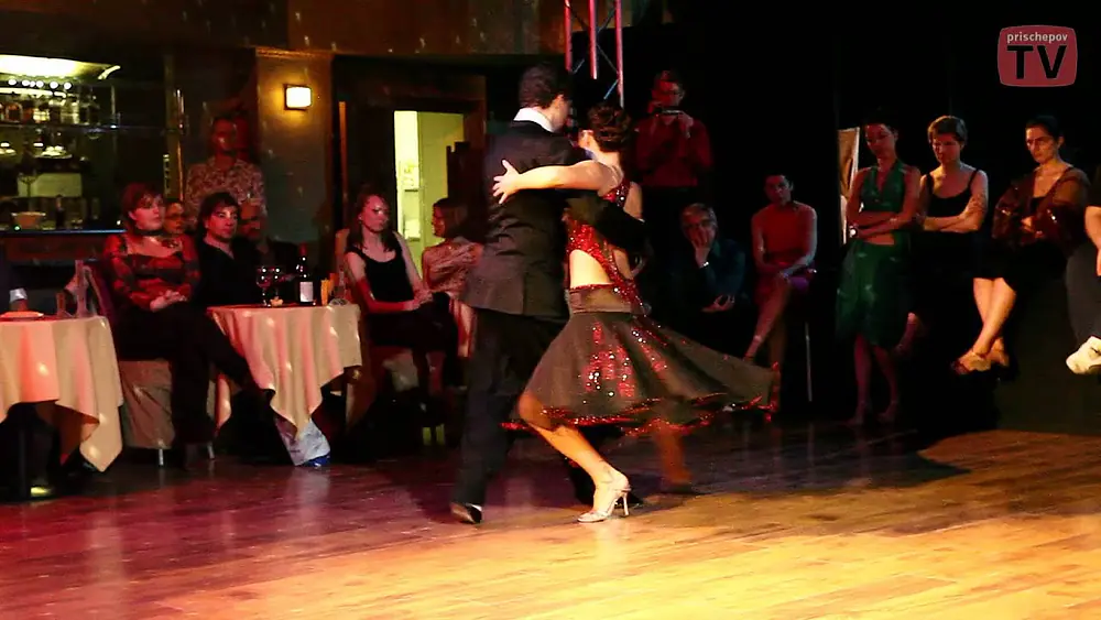 Video thumbnail for Dmitry Astafiev and Ksenia Koltysheva, Planetango 9, http://prisсhepov.ru, archive video, tango