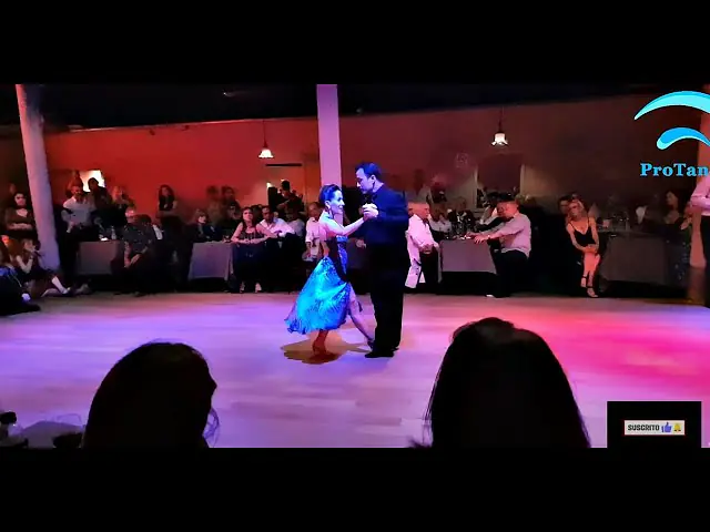 Video thumbnail for Emocionante final de baile de tango, Vals Leandro Oliver, Laila Resk, Milonga Yira Yira, Daniel Rezk