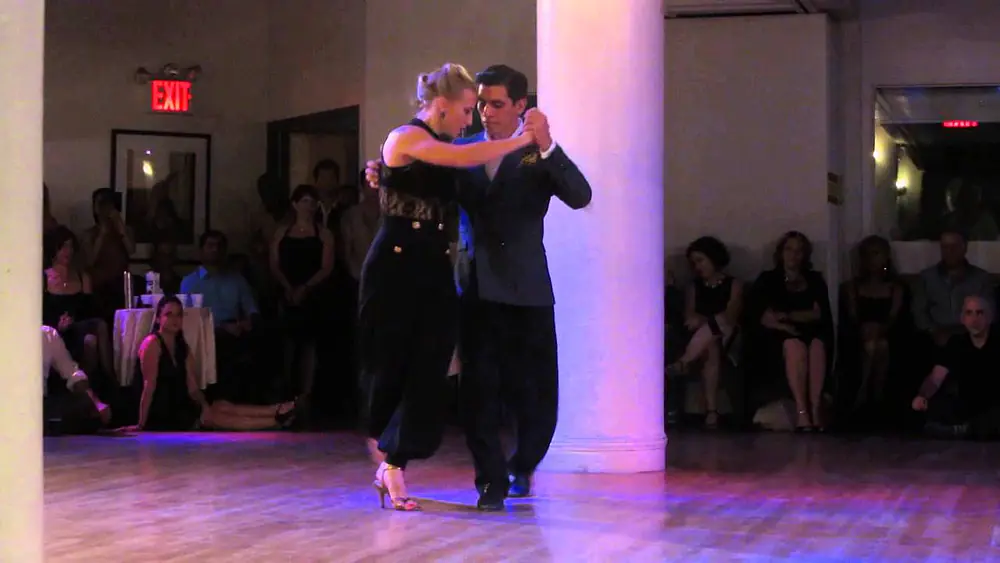 Video thumbnail for Ivan Terrazas and Sara Grdan perform to tango milonga at All Night Milonga, NYC