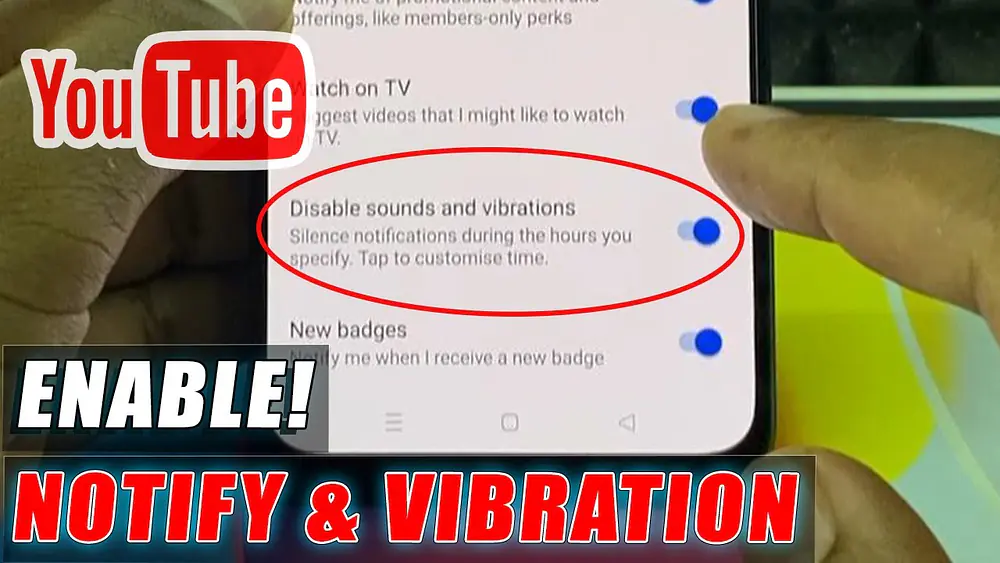 Video thumbnail of how to turn on youtube notifications with vibration on phone?