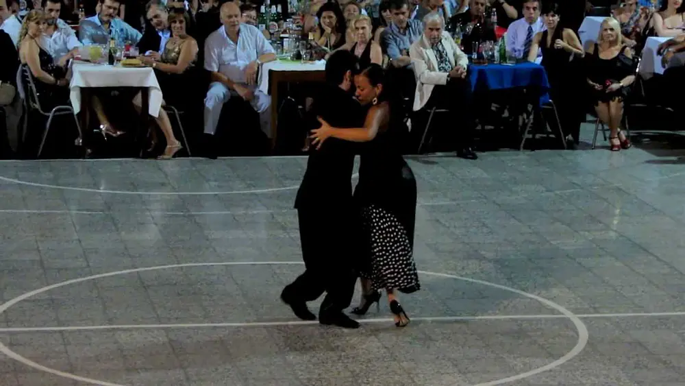 Video thumbnail for Javier Rodriguez and Virginia Pandolfi dance tango and milonga at Club Sunderland