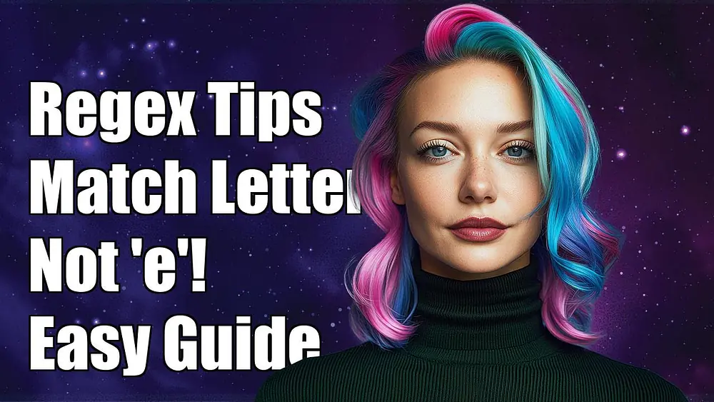 Video thumbnail of Regex Tutorial: Match Any Alphabet Character Except 'e' - Easy Guide