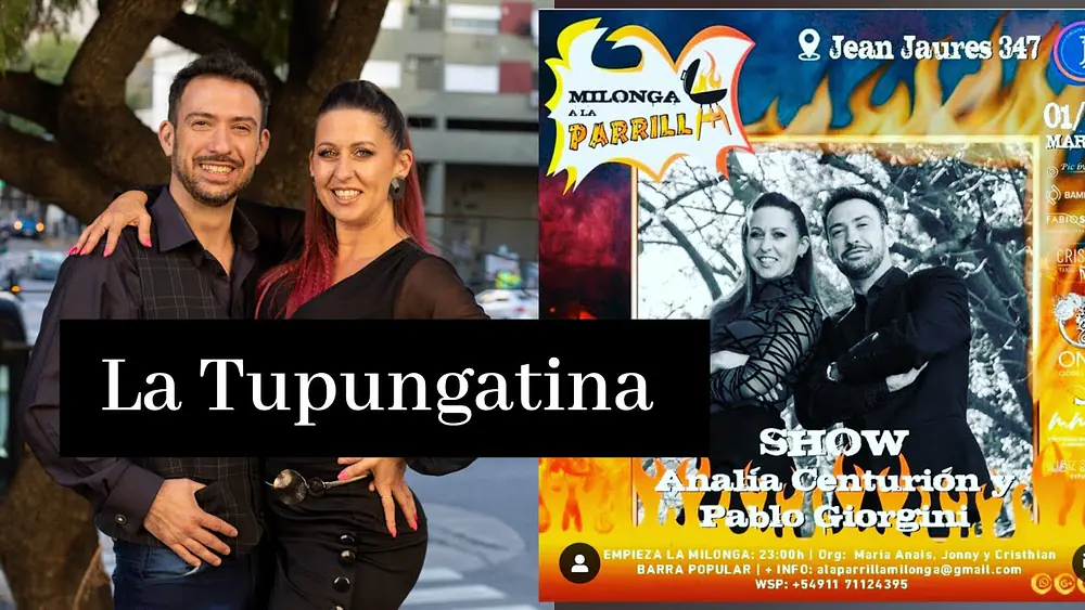 Video thumbnail for #tupungatina #Pugliese Analía Centurión & Pablo Giorgini - Show Milonga a la Parrilla Buenos Aires
