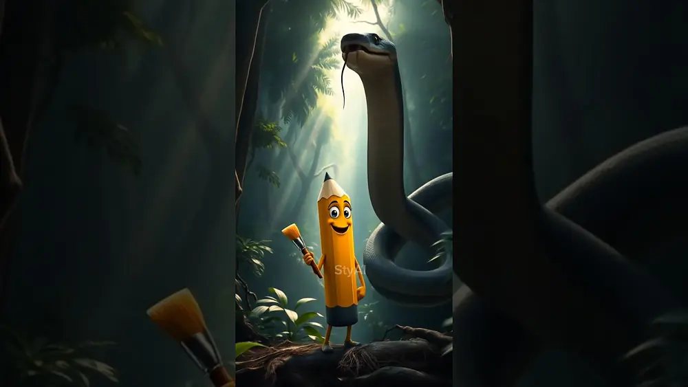 Video thumbnail of this is the ruler of the amazon forest #ai #snake #feedshorts #shorts #shortvideo
