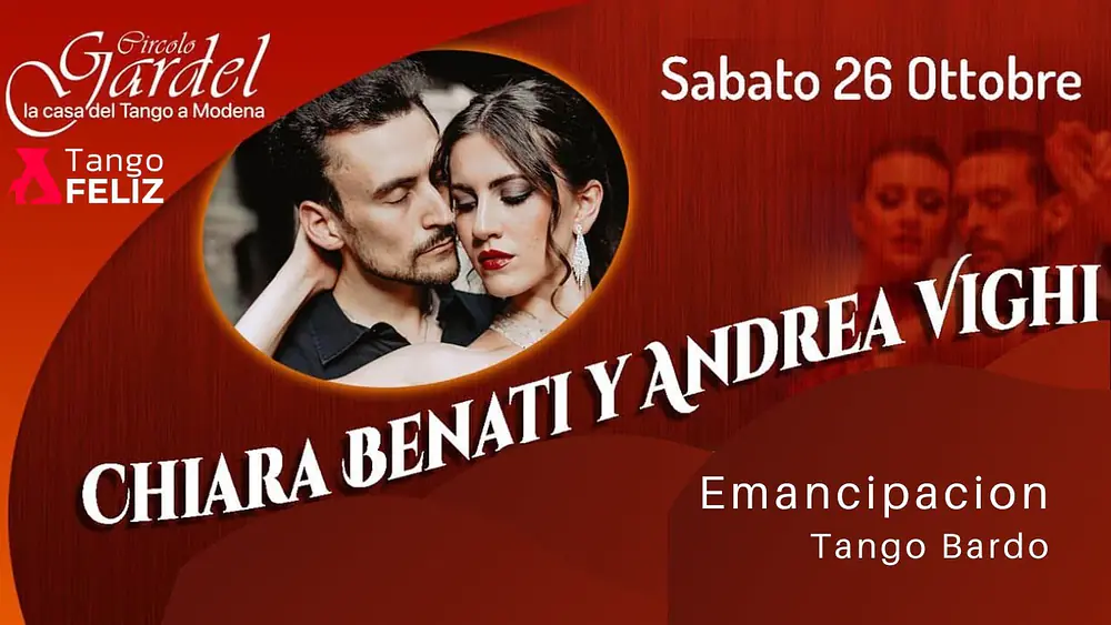 Video thumbnail for Emancipacion - Tango Bardo - Andrea Vighi y Chiara Benati - Gardel - 27 ottobre 2024 - 3 di 4