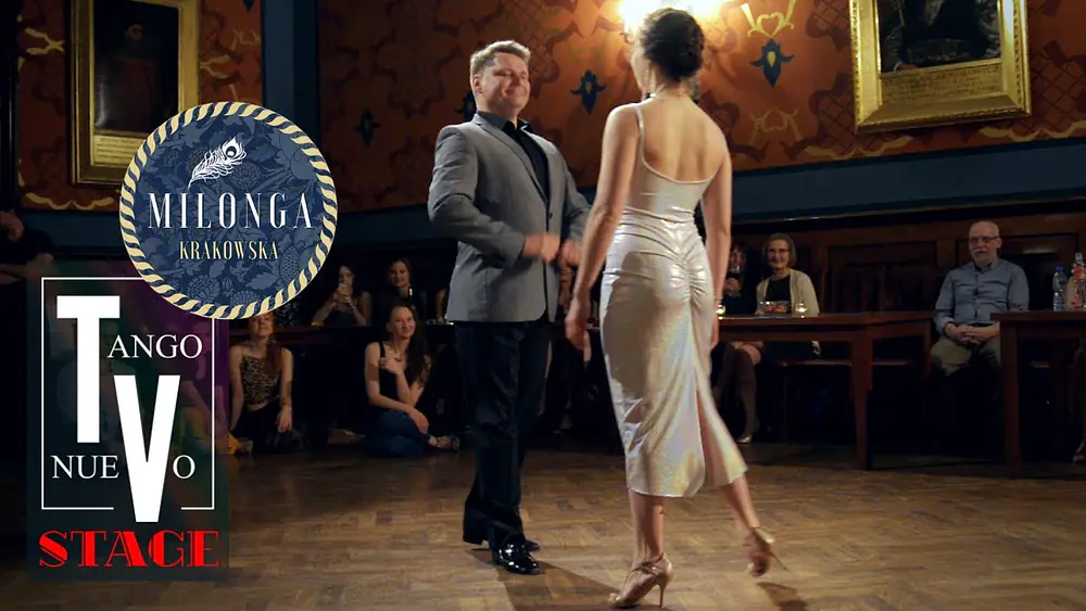 Video thumbnail for Natalia Domaradzka & Tadeusz Kościelniak performing tango vals - Milonga Krakowska Lottery 2/3