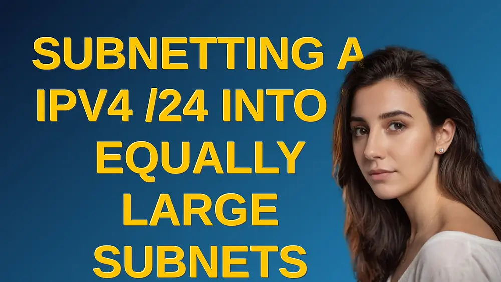 Video thumbnail of Networkengineering: Subnetting a IPv4 /24 into 7 equally large subnets