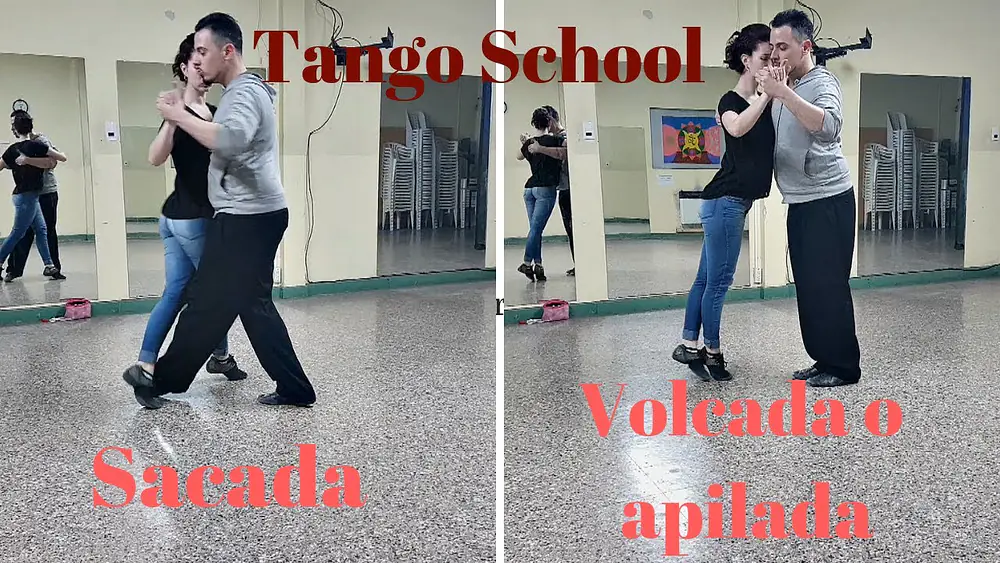 Video thumbnail for Clase de tango class 3, giro y volcada, Active Subtitle. Raúl Moure, Antonela Méndez.  Carlos Neuman