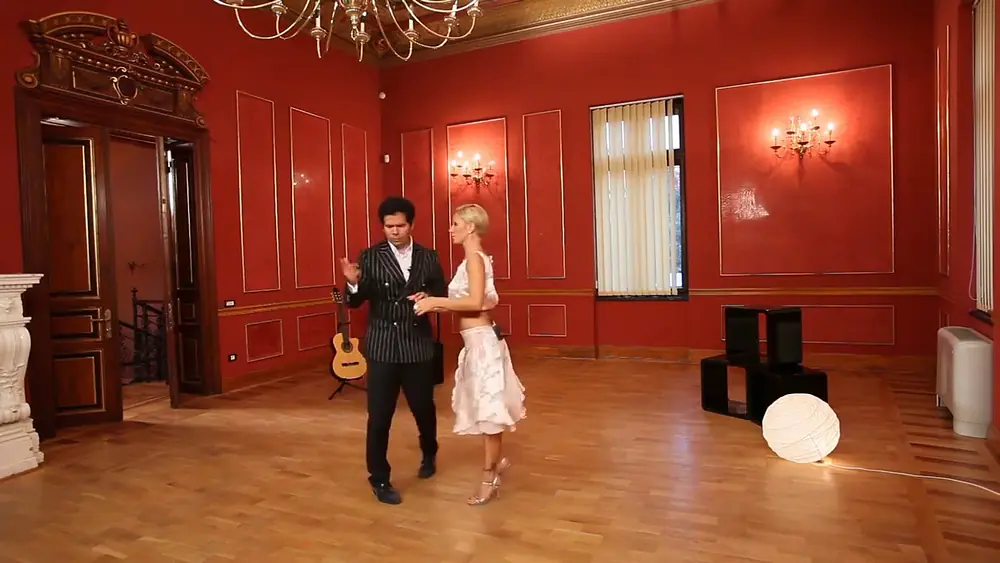 Video thumbnail for Sebastian Arce & Mariana Montes Lesson 14. Ocho cortado, part 1. Tango