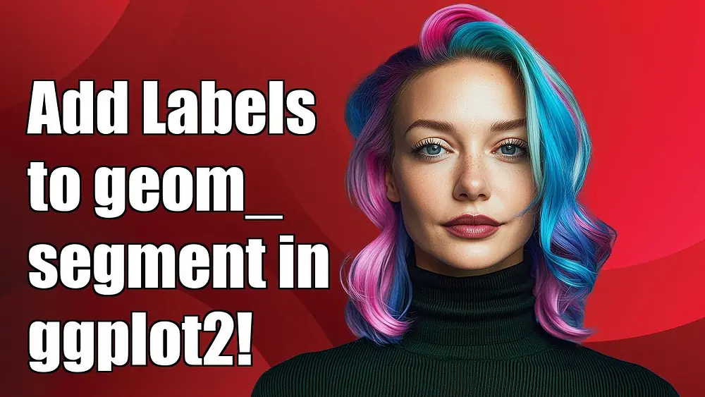 Video thumbnail of How to Add Labels to geom_segment at Start in ggplot2: A Step-by-Step Guide