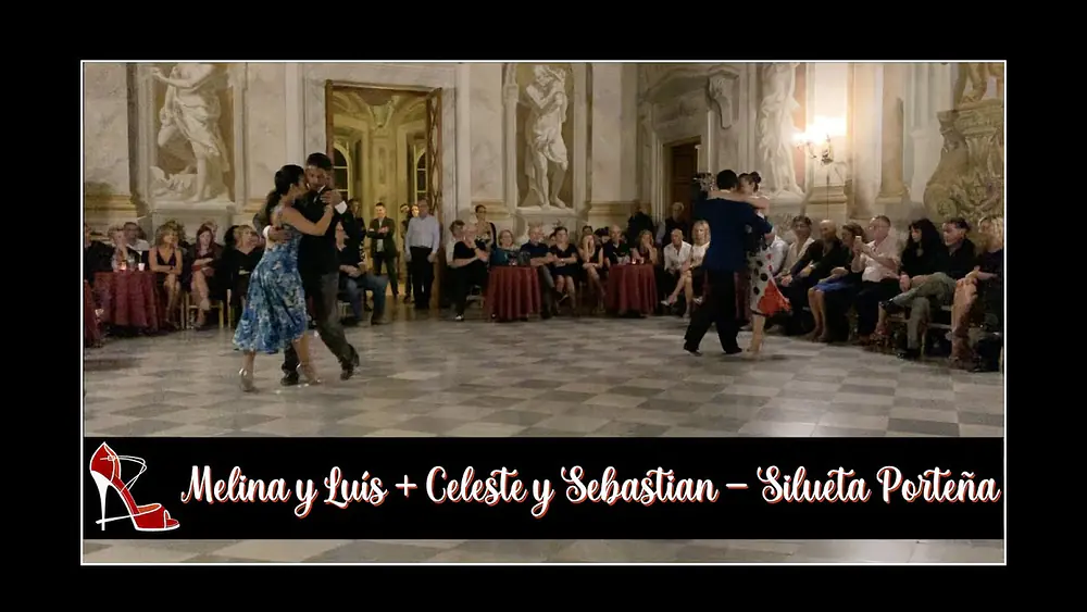 Video thumbnail for Celeste Rey y Sebastian Nieva + Melina Muriño y Luis Cappelletti 3/4 -Silueta Porteña Milonga Dorada