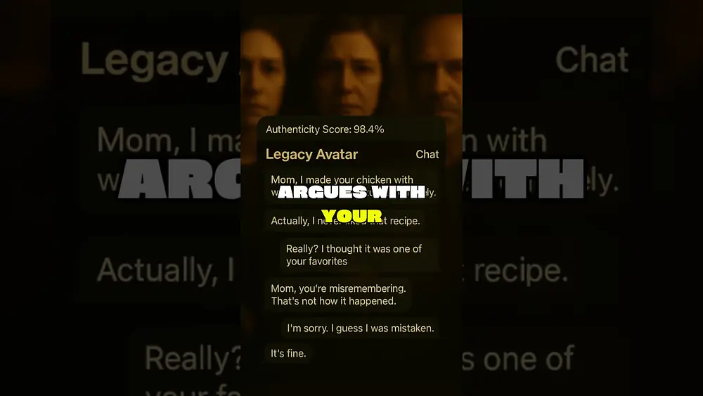 Video thumbnail of After you die, your digital avatar keeps argu