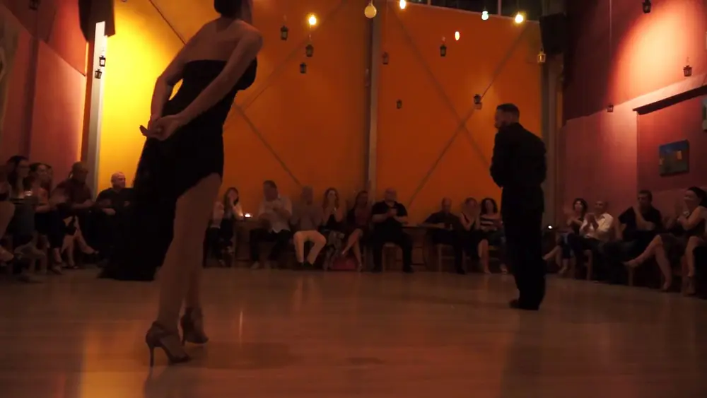 Video thumbnail for Loukas Balokas-Georgia Priskou, La bruja, Juan D'Arienzo, Tangoneon milonga Creta