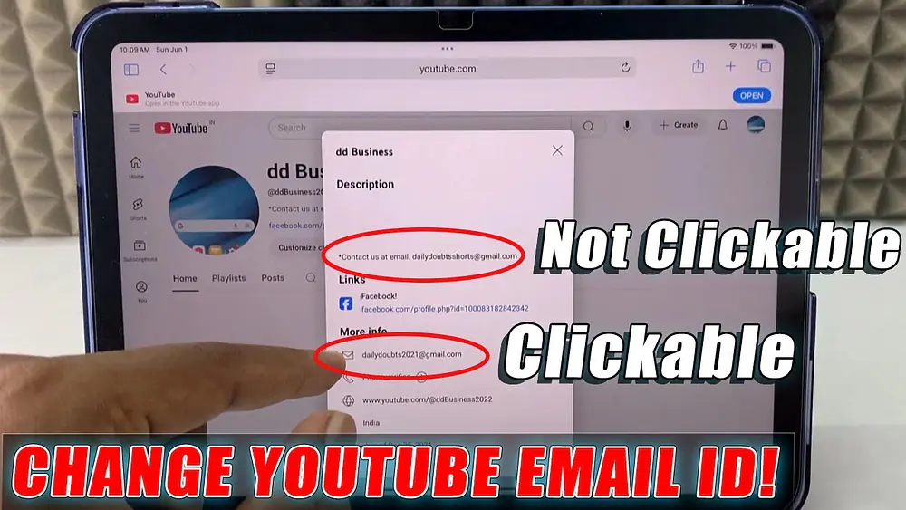 Video thumbnail of how to change youtube email id on ipad?