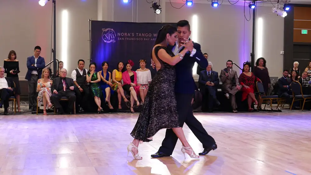 Video thumbnail for Maria Ines Bogado and Jorge Lopez at Nora's Tango Week 2017 Tango Demo 1/4