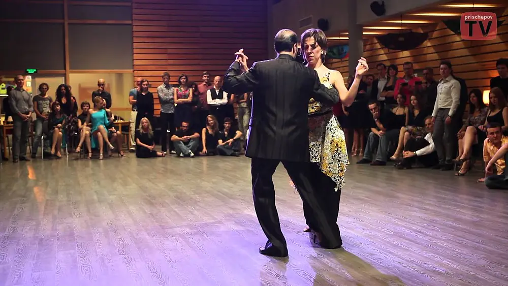 Video thumbnail for Analia Vega & Marcelo Varela (4-4) http://prischepov.ru, Moscow, Russia, Milonga "Me Gusta", Tango