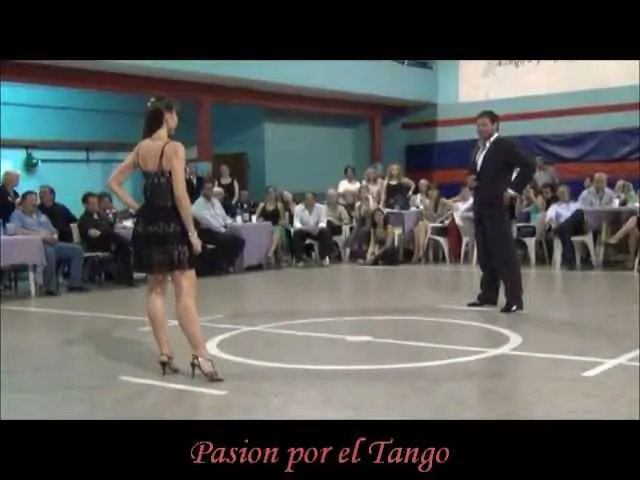 Video thumbnail for LORENA ERMOCIDA y FABIAN PERALTA bailando el tango RECUERDO en la MILONGA EL PISOTON