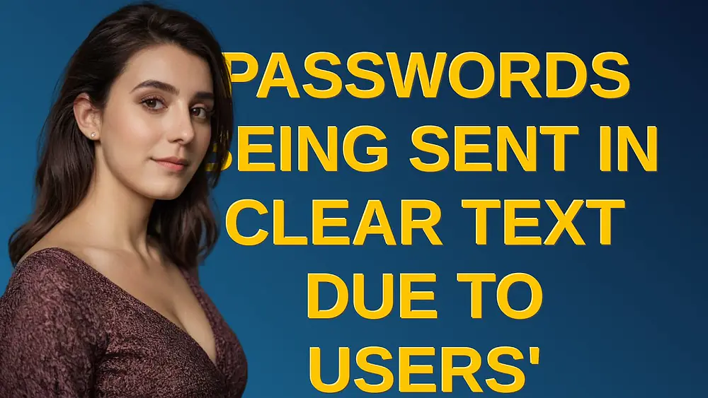 Video thumbnail of Security: Passwords being sent in clear text due to users' mistake in typing it in the username f...