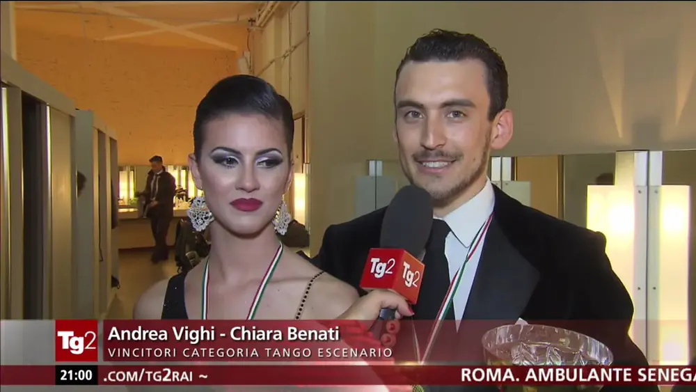Video thumbnail for TG2 6a Edizione del Festival & Campionato di Tango 2017 - Andrea Vighi y Chiara Benati