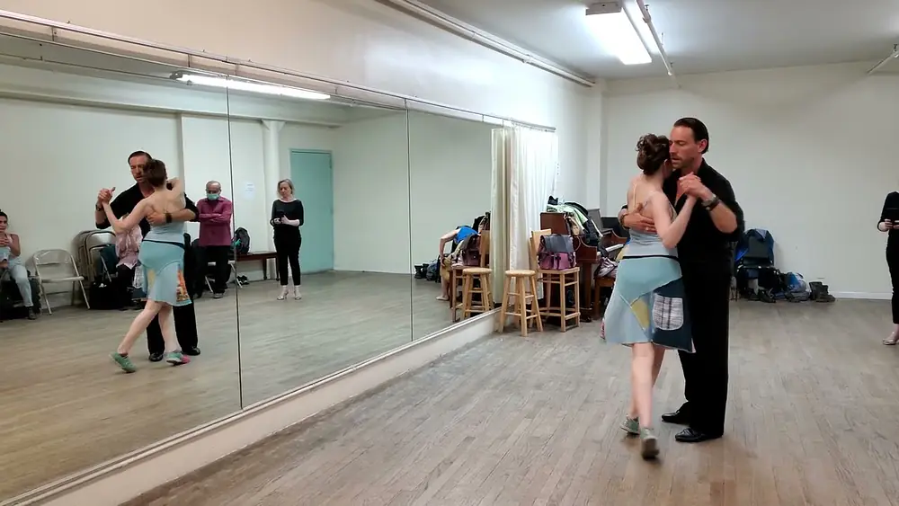 Video thumbnail for Argentine tango workshop: Jaimes Friedgen & Rebecca Shulman - milonguero turns