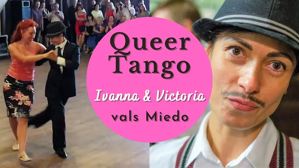 Video thumbnail for Queer tango Ukraine| Ivanna Tikhomirova -Victoria Rybalchenko & Den| Juan D'Arienzo - Miedo -Vals