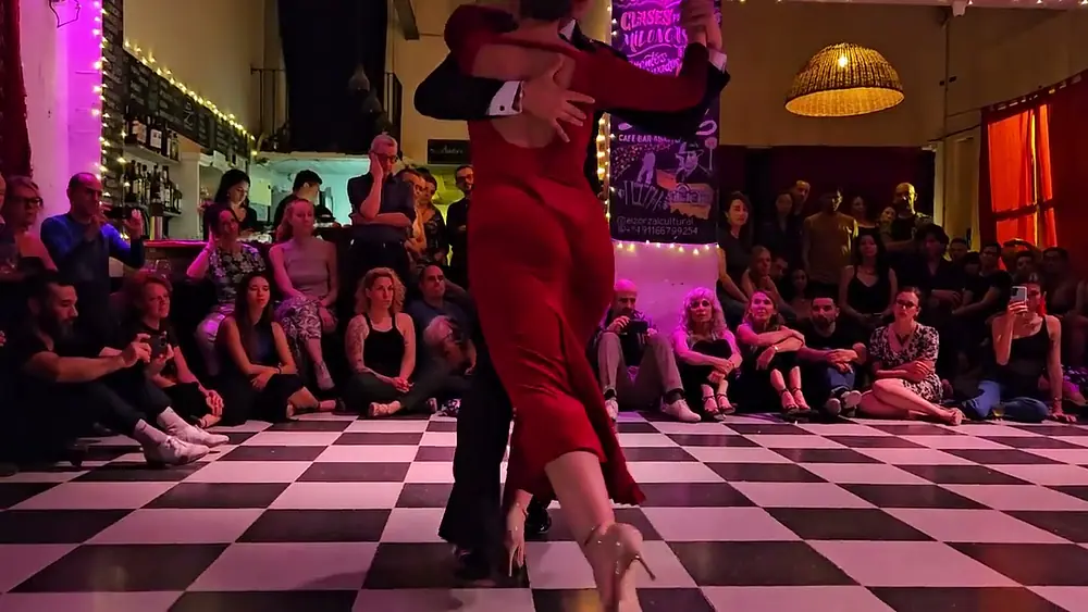 Video thumbnail for Suyay Quiroga and Jonny Carvajal at Milonga Tango Bar (1 of 4)